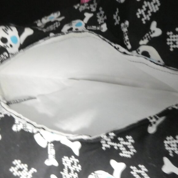 Handmade Black Witch's Hat | Skull and Crossbone Print - Picture 11 of 11